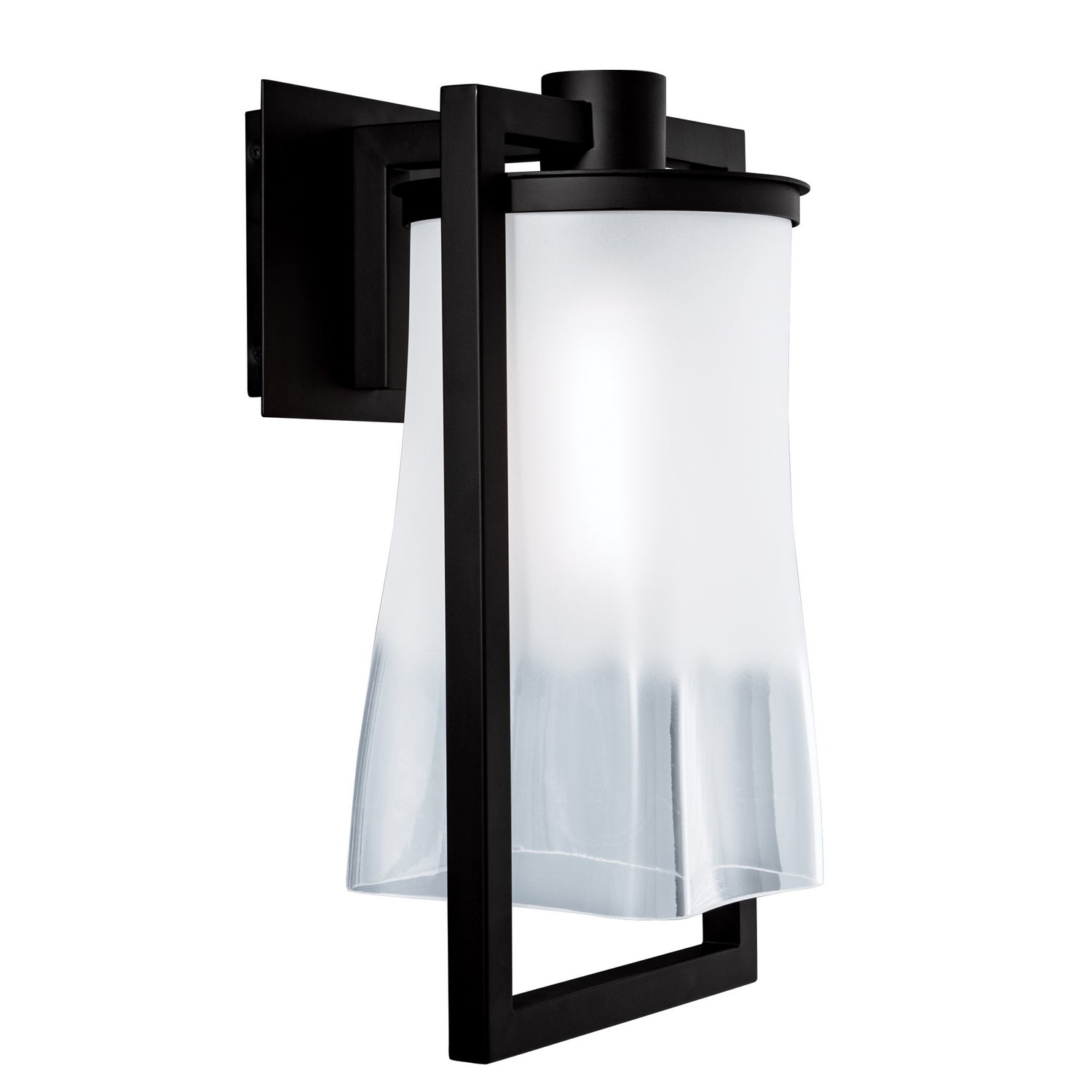 Norwell Lighting - 1196-MB-FR - One Light Outdoor Wall Mount - Drape - Matte Black