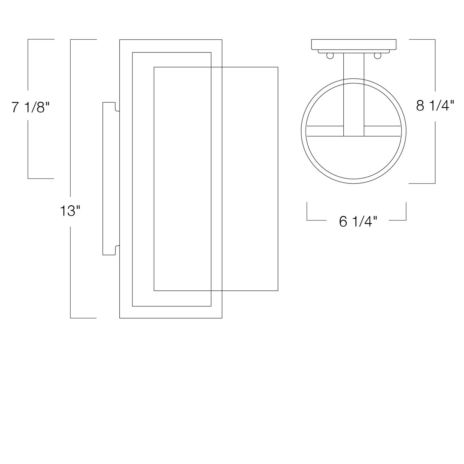 Norwell Lighting - 1230-MB-SE - LED Outdoor Wall Mount - Candela - Matte Black