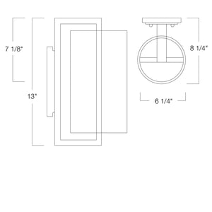 Norwell Lighting - 1230-MB-SE - LED Outdoor Wall Mount - Candela - Matte Black