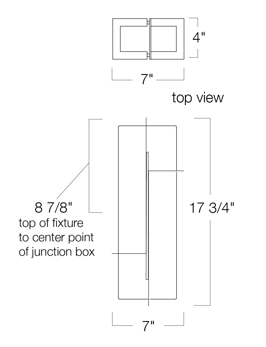 Norwell Lighting - 1235-MB-AC - LED Outdoor Wall Mount - Matrix - Matte Black