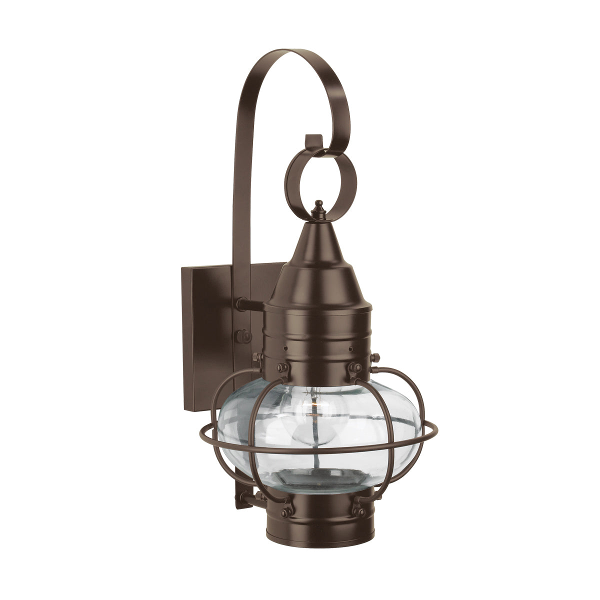 Norwell Lighting - 1513-BR-CL - One Light Wall Mount - Classic Onion - Bronze With Clear Glass