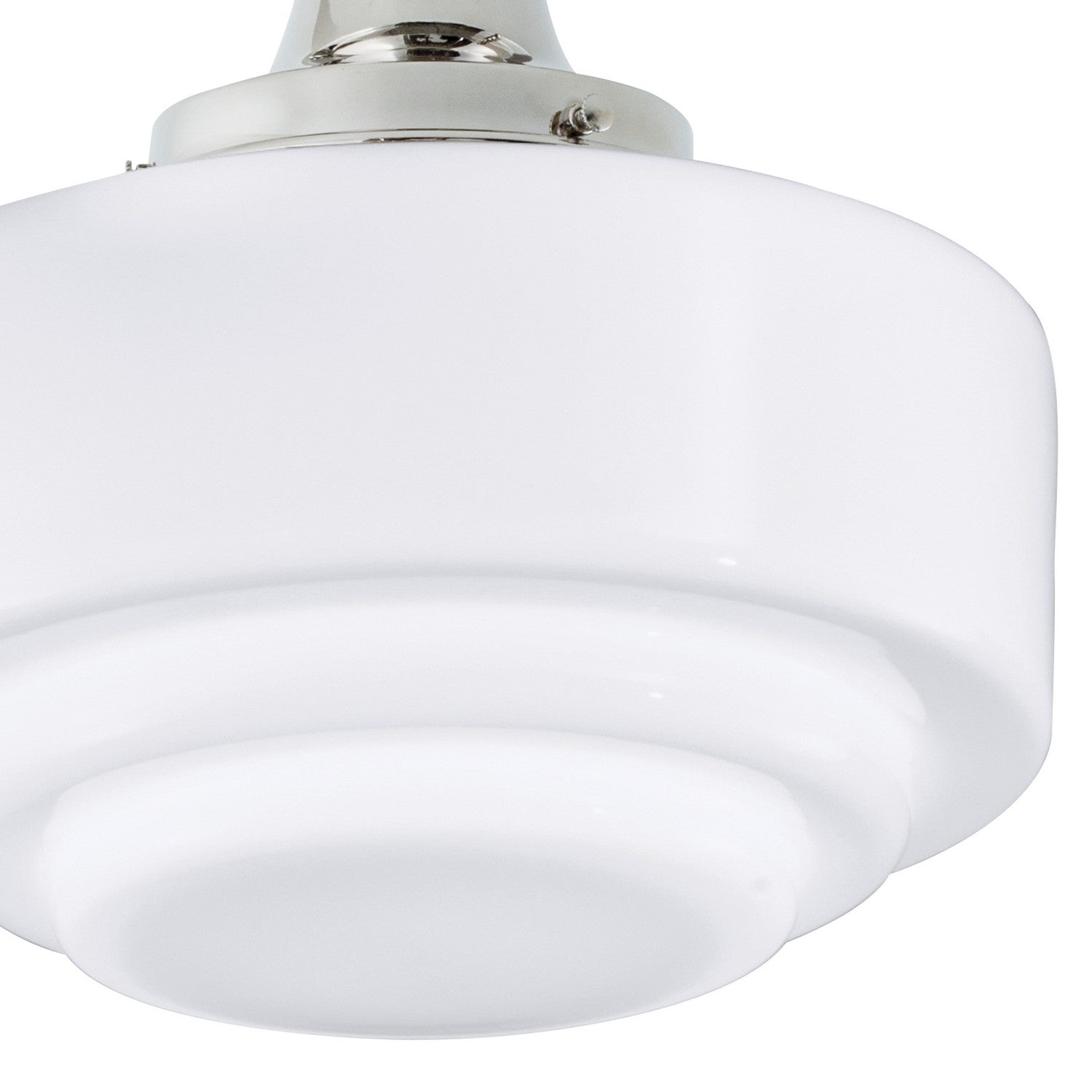 Norwell Lighting - 5361F-PN-ST - One Light Flush Mount - Schoolhouse - Polish Nickel With Stepped Glass