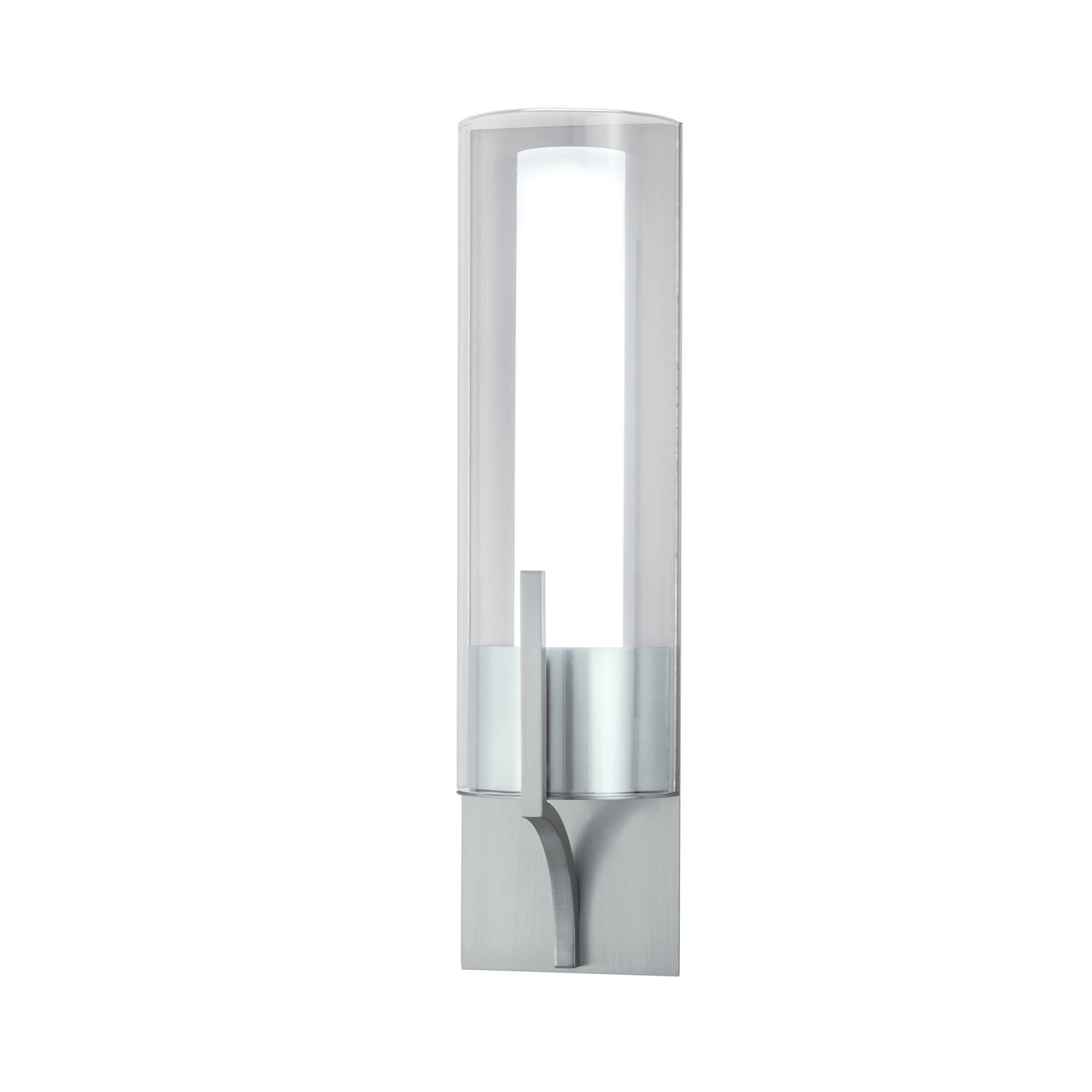 Norwell Lighting - 8144-BN-CL - LED Wall Sconce - Slope - Brushed Nickel