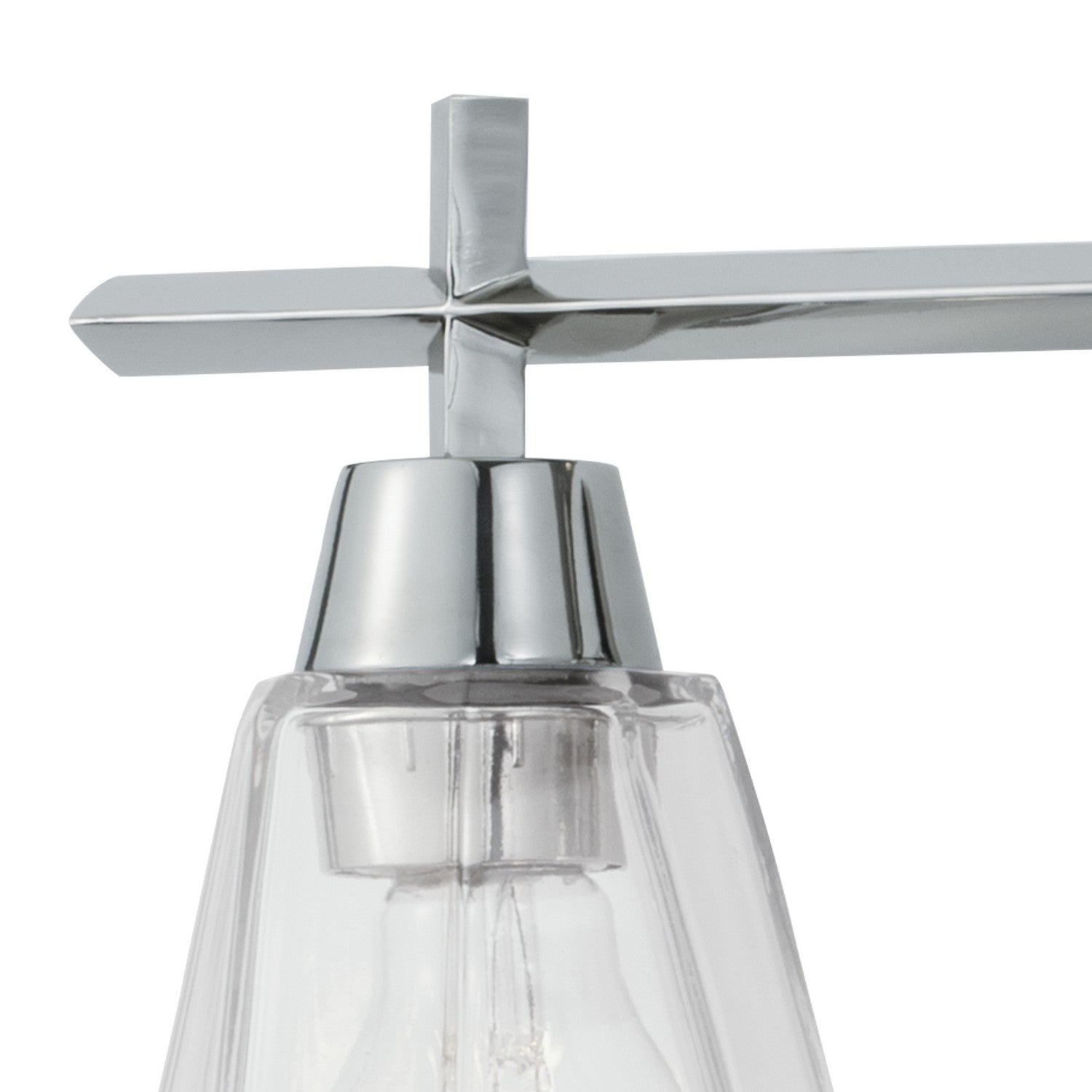 Norwell Lighting - 8283-PN-CL - Three Light Bath - Arctic Bath Series - Polished Nickel