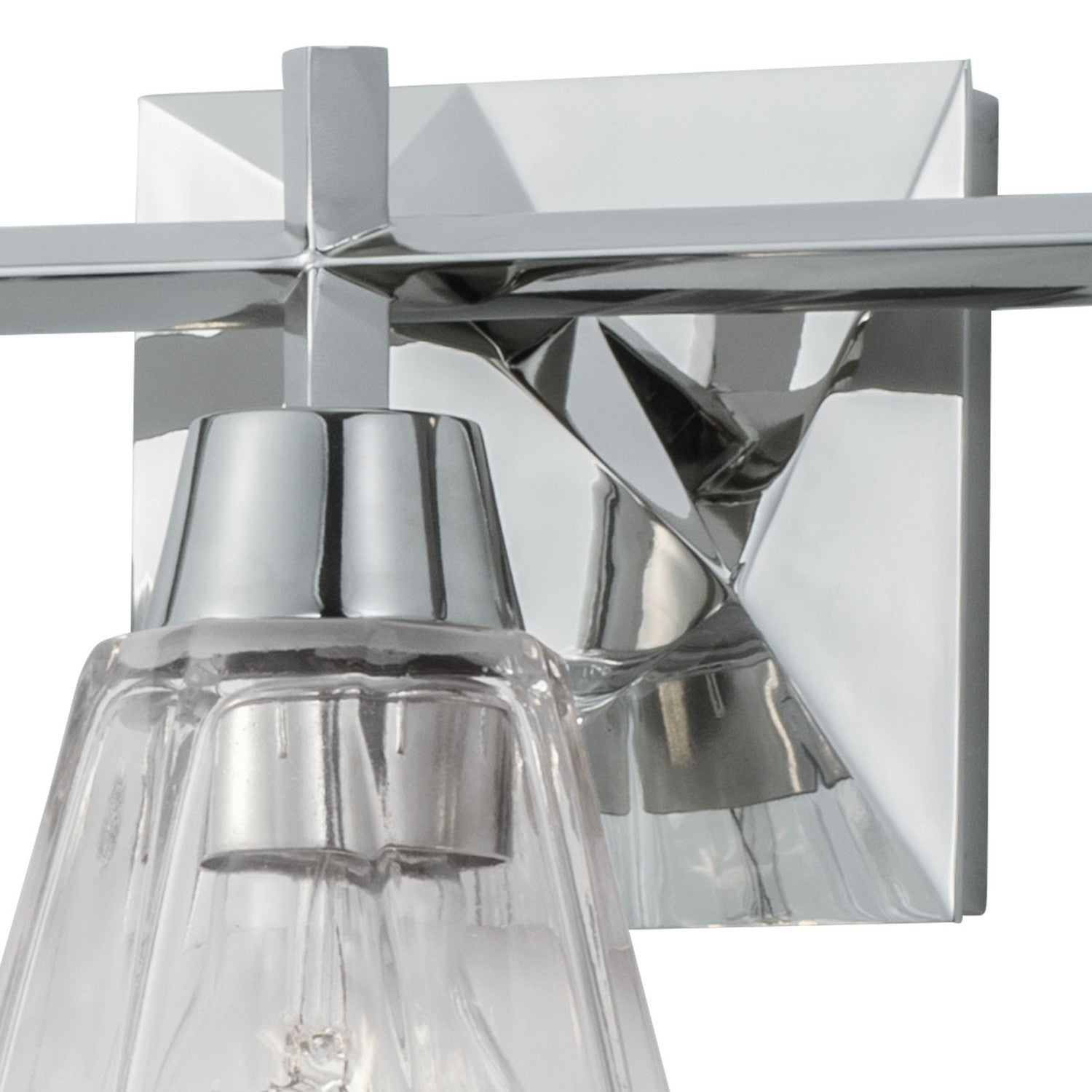 Norwell Lighting - 8283-PN-CL - Three Light Bath - Arctic Bath Series - Polished Nickel