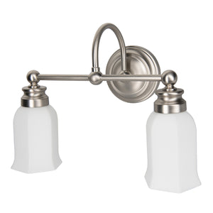 Norwell Lighting - 8912-BN-HXO - Two Light Wall Sconce - Emily 2 Light Sconce - Brush Nickel