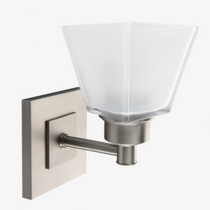 Norwell Lighting - 9635-BN-SQ - One Light Wall Sconce - Matthew - Brushed Nickel