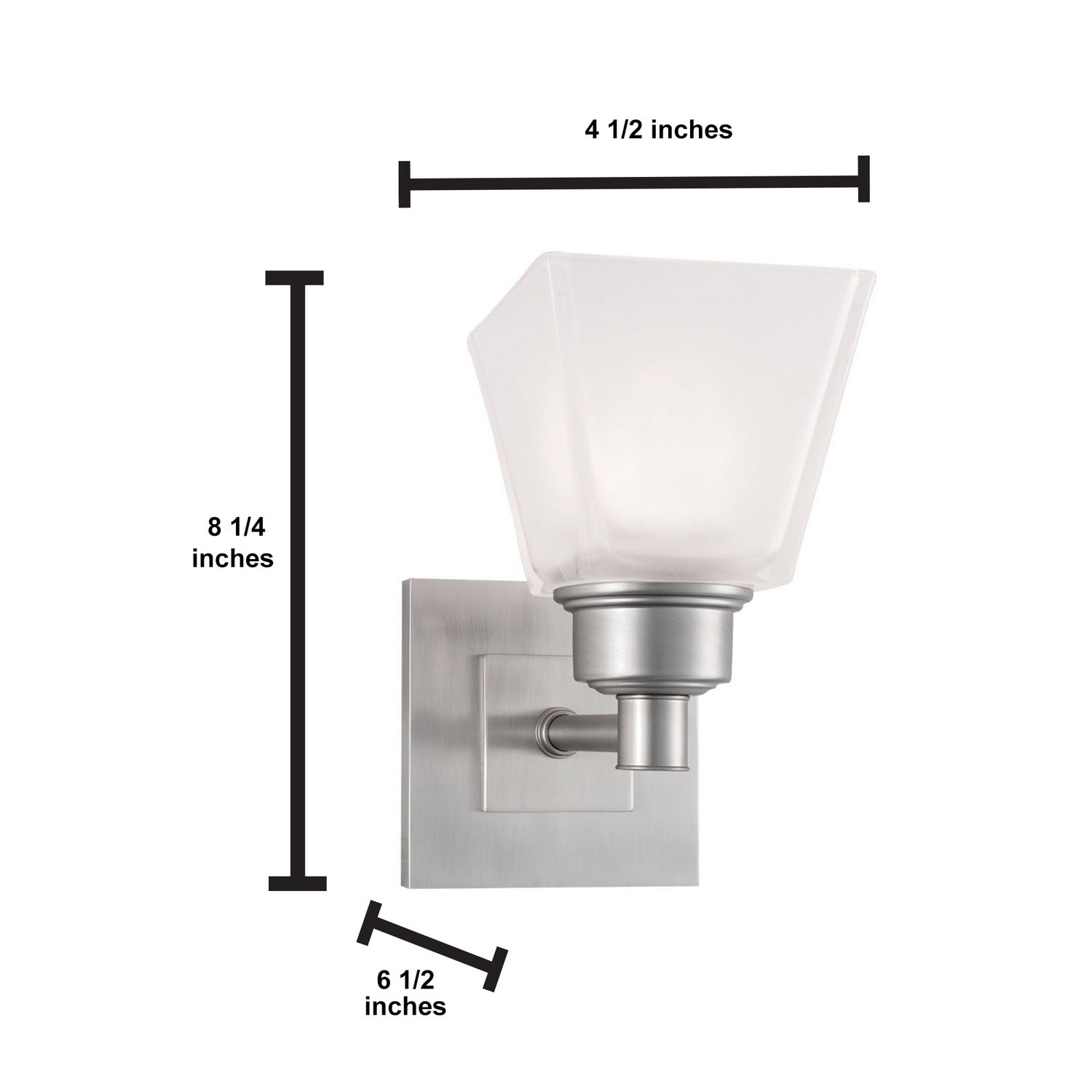 Norwell Lighting - 9635-BN-SQ - One Light Wall Sconce - Matthew - Brushed Nickel