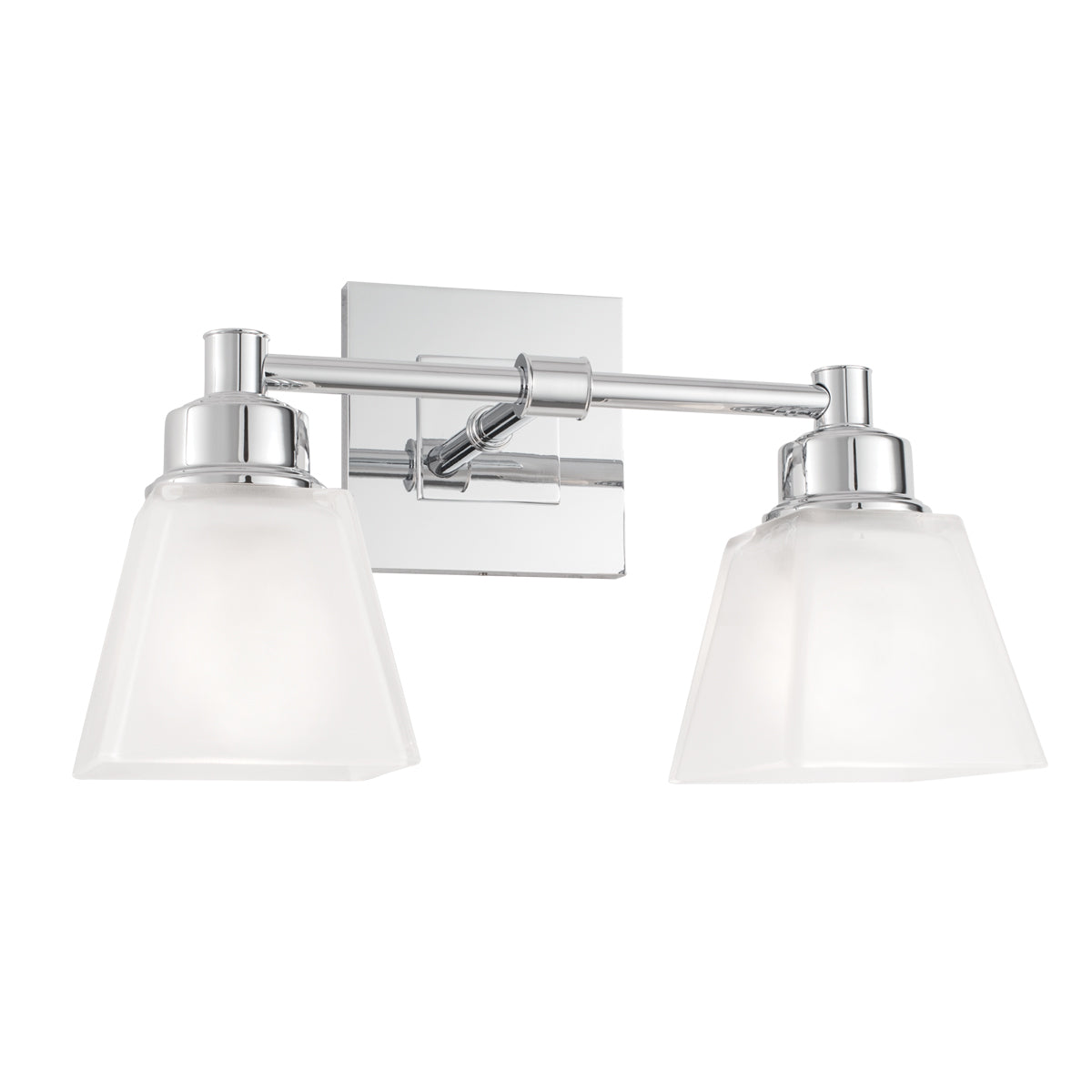 Norwell Lighting - 9636-CH-SQ - Two Light Wall Sconce - Matthew - Chrome