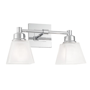 Norwell Lighting - 9636-CH-SQ - Two Light Wall Sconce - Matthew - Chrome