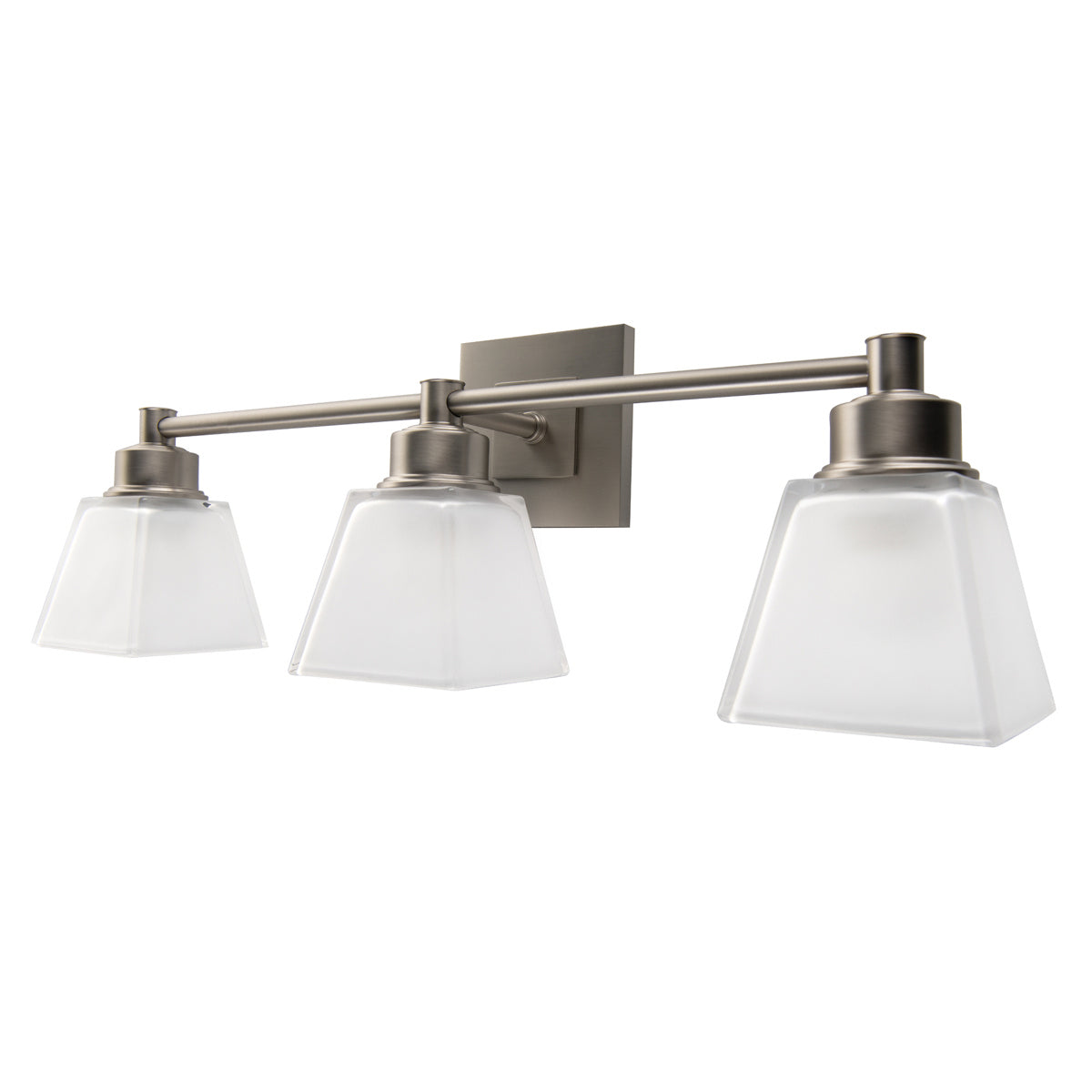 Norwell Lighting - 9637-BN-SQ - Three Light Wall Sconce - Matthew - Brushed Nickel