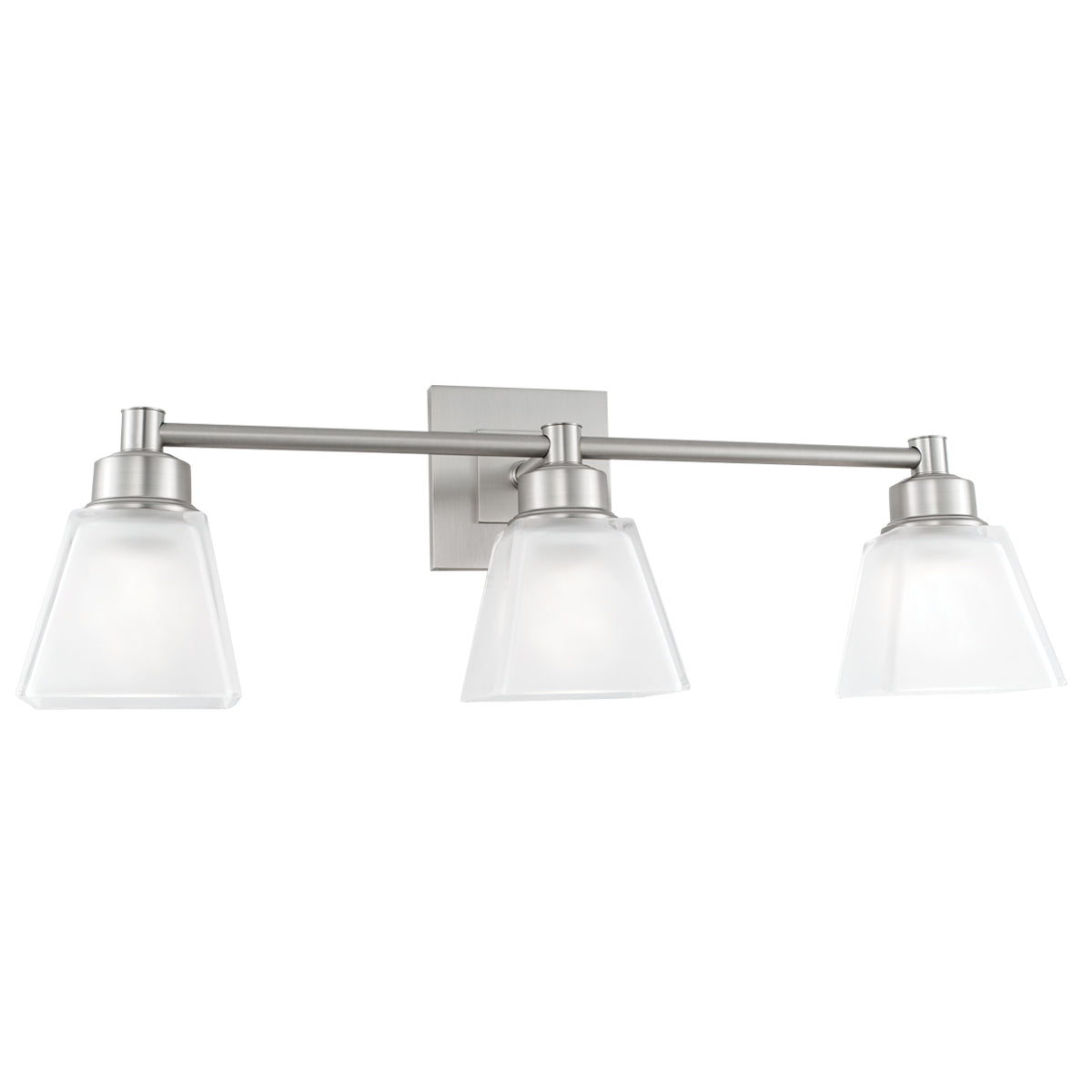 Norwell Lighting - 9637-BN-SQ - Three Light Wall Sconce - Matthew - Brushed Nickel