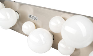 Norwell Lighting - 9745-BN-NG - Nine Light Bath Bar - Hollywood - Brushed Nickel