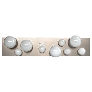 Norwell Lighting - 9745-BN-NG - Nine Light Bath Bar - Hollywood - Brushed Nickel