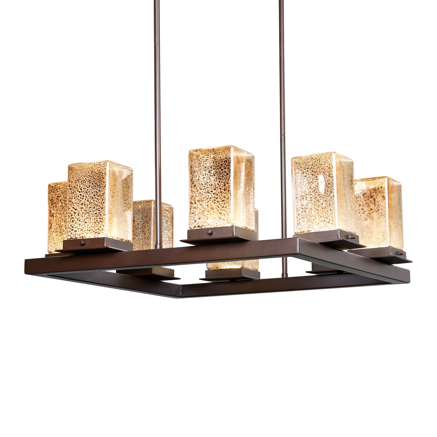 Justice Designs - FSN-7519W-MROR-DBRZ - LED Outdoor Chandelier - Fusion - Dark Bronze