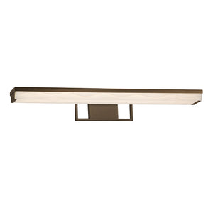 Justice Designs - PNA-9075-WAVE-DBRZ - LED Linear Bath Bar - Porcelina - Dark Bronze