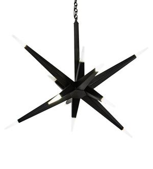 Meyda Tiffany - 210474 - 12 Light Pendant - Hickory Treasures - Solar Black