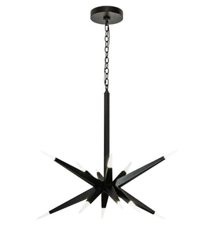 Meyda Tiffany - 210474 - 12 Light Pendant - Hickory Treasures - Solar Black