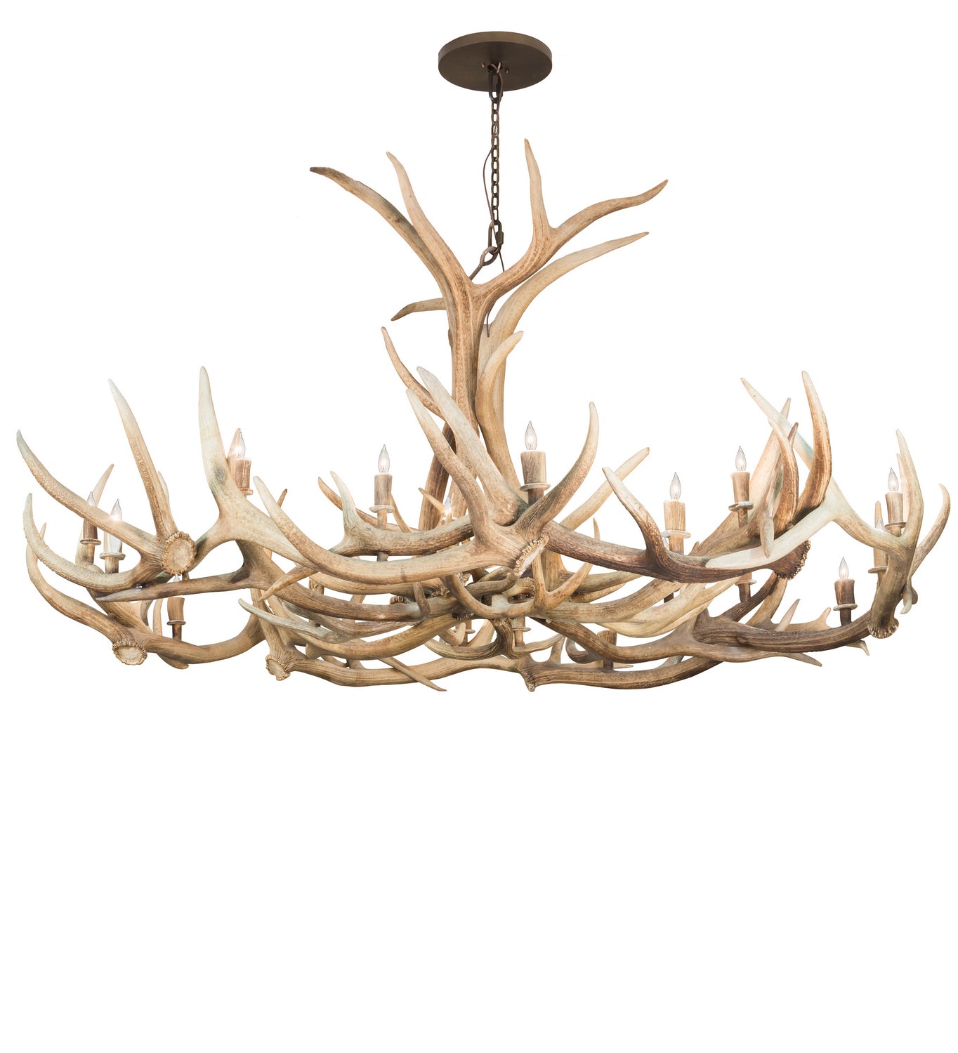 Meyda Tiffany - 212267 - 18 Light Chandelier - Antlers - Antique Copper