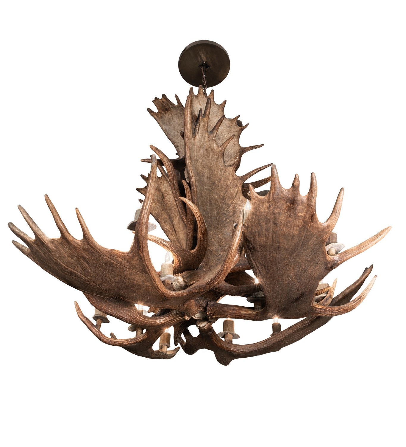 Meyda Tiffany - 212269 - 12 Light Chandelier - Antlers - Mahogany Bronze