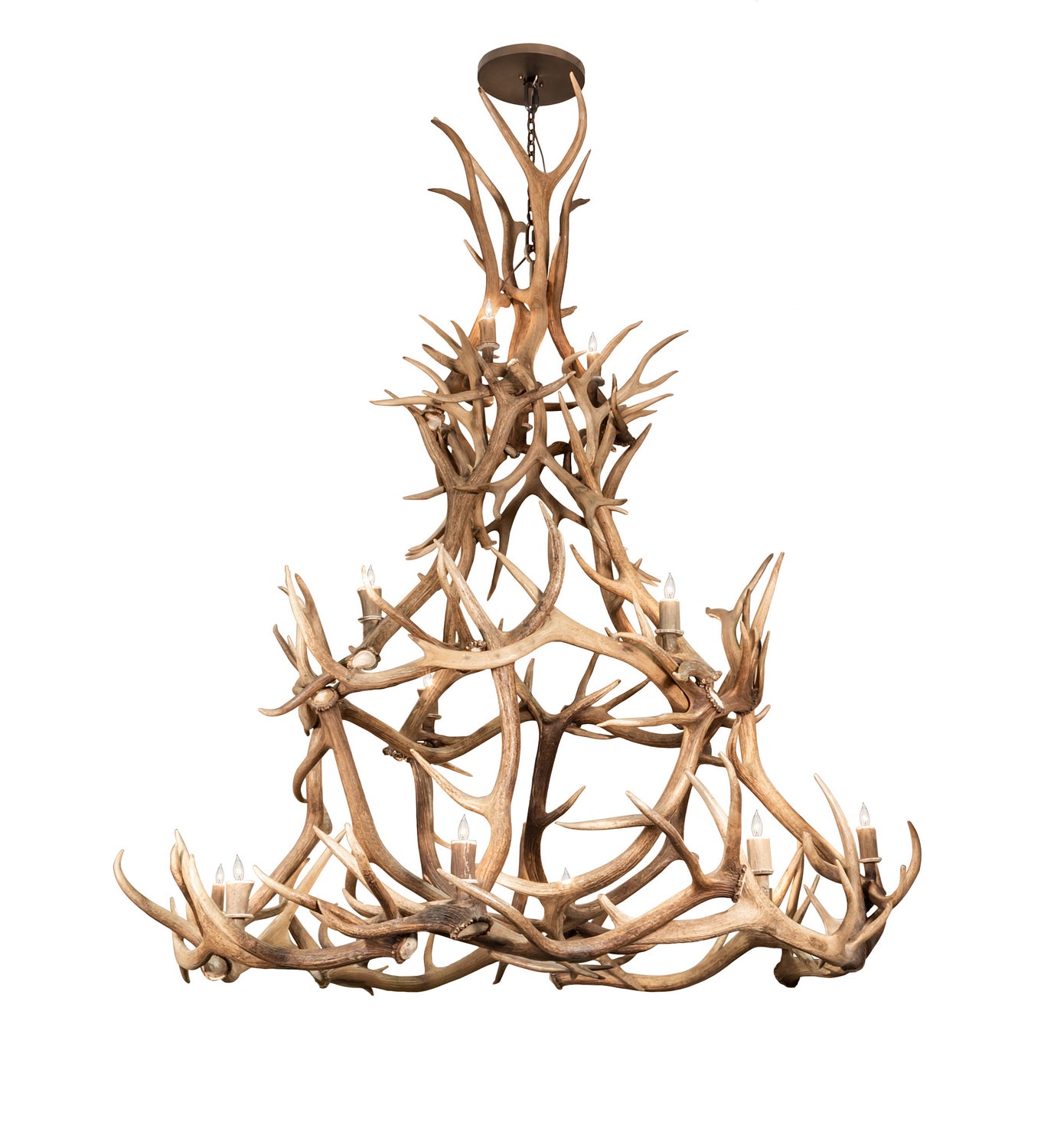 Meyda Tiffany - 212273 - 16 Light Chandelier - Antlers - Mahogany Bronze