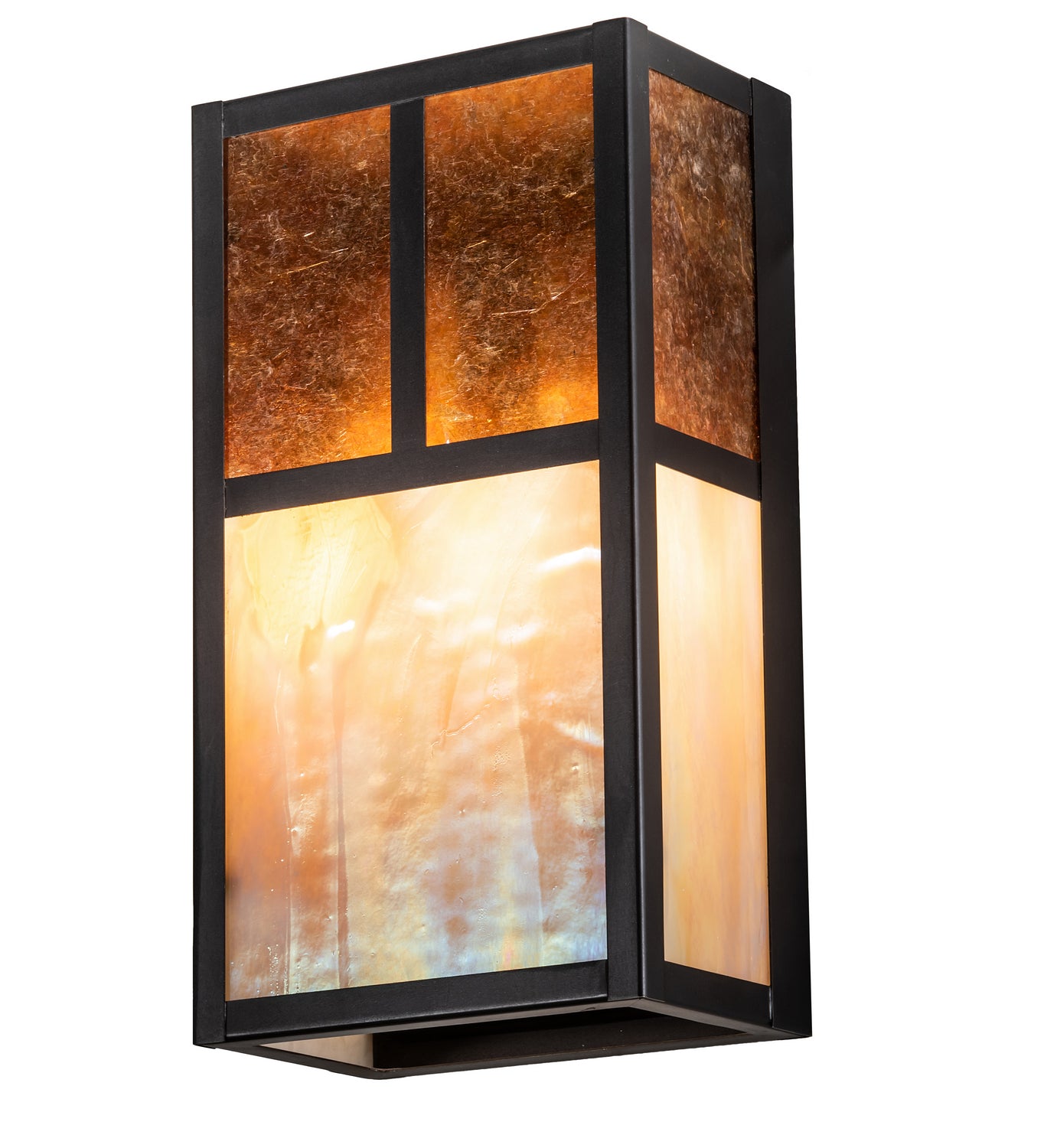 Meyda Tiffany - 216256 - Two Light Wall Sconce - Hyde Park - Craftsman Brown