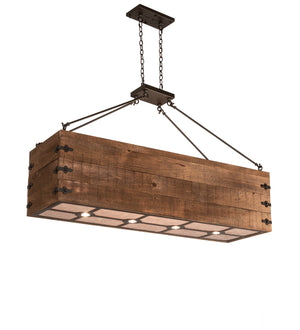 Meyda Tiffany - 217760 - Eight Light Pendant - Reclamare - Oil Rubbed Bronze