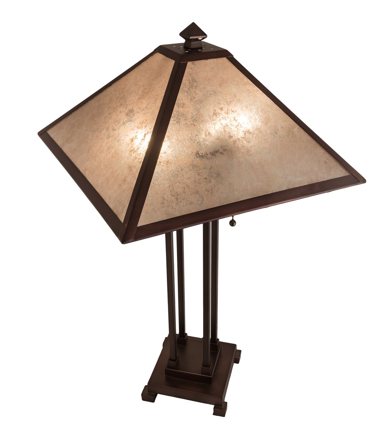 Meyda Tiffany - 218345 - Two Light Table Lamp - Mission - Mahogany Bronze