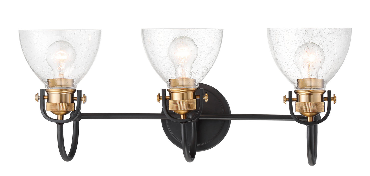 Minka-Lavery - 3363-416 - Three Light Bath - Monico - Bronze w/Brass
