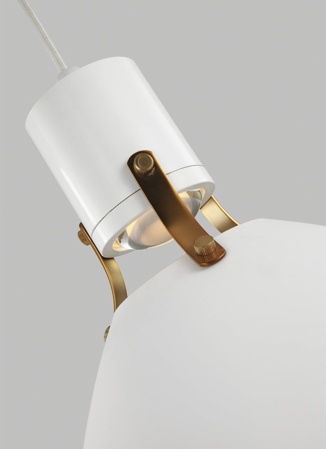 Visual Comfort Studio - P1443FWH-L1 - LED Pendant - Brynne - Flat White