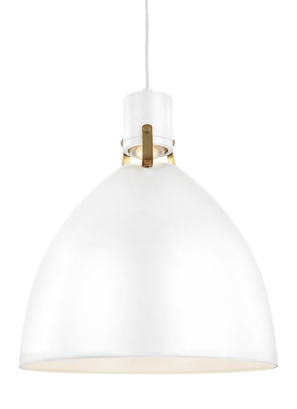 Visual Comfort Studio - P1443FWH-L1 - LED Pendant - Brynne - Flat White