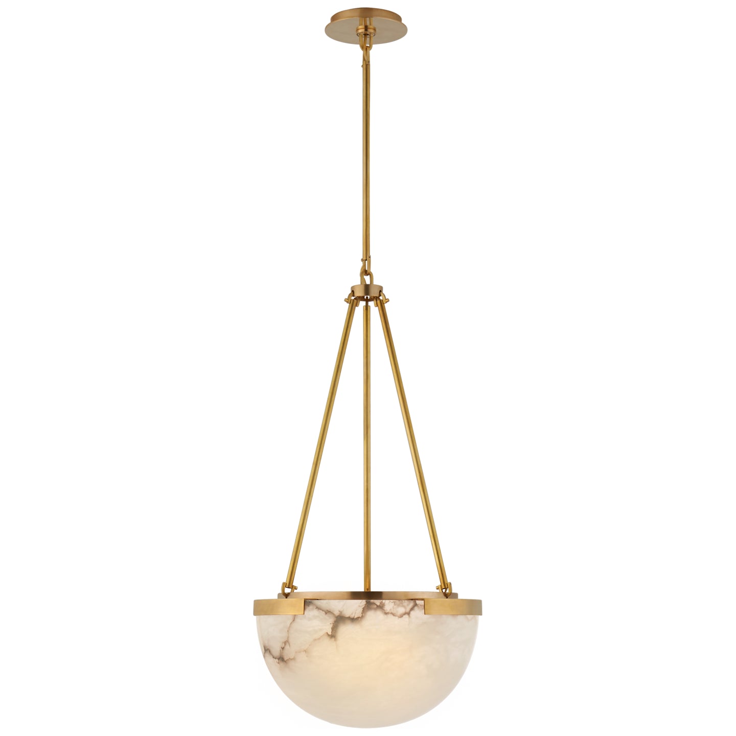 Visual Comfort Signature - KW 5618AB-ALB - LED Pendant - Melange - Antique-Burnished Brass