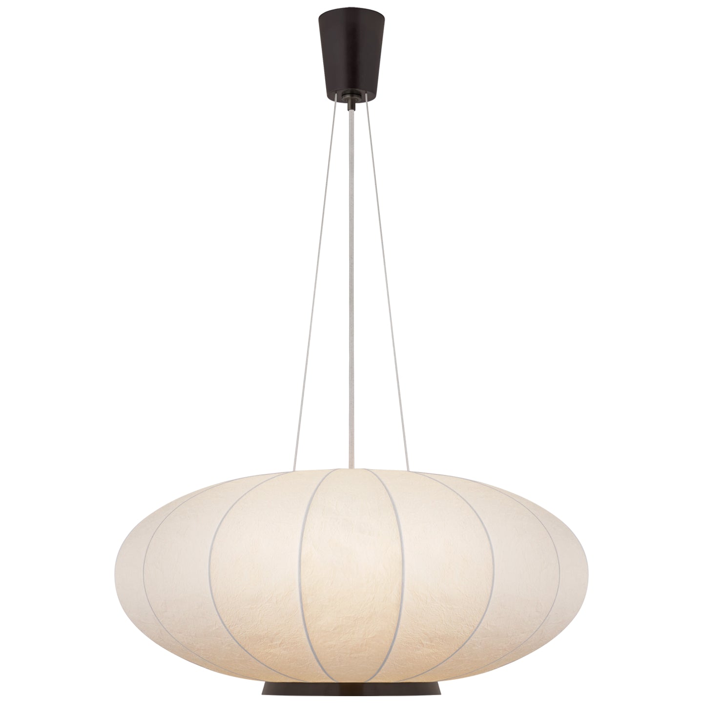 Visual Comfort Signature - BBL 5123BZ-RP - One Light Pendant - Paper Moon - Bronze