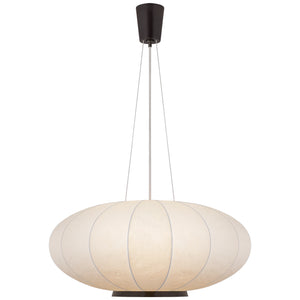 Visual Comfort Signature - BBL 5123BZ-RP - One Light Pendant - Paper Moon - Bronze