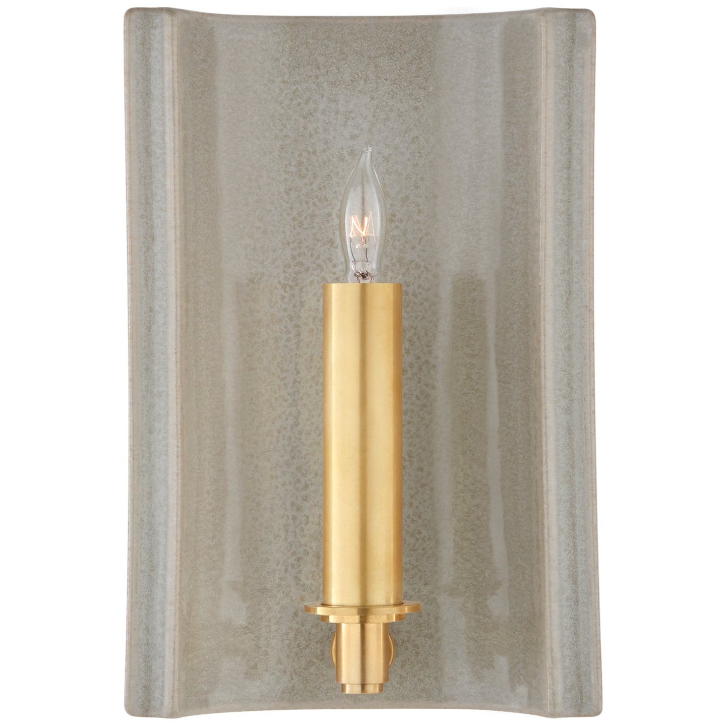 Visual Comfort Signature - CS 2609SHG - One Light Wall Sconce - Leeds - Shellish Gray