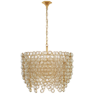 Visual Comfort Signature - JN 5234G/CG - Eight Light Chandelier - Milazzo - Gild and Crystal