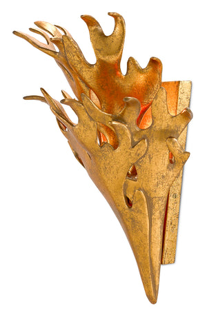 Currey and Company - 5000-0126 - One Light Wall Sconce - Marjorie Skouras - Gold Leaf