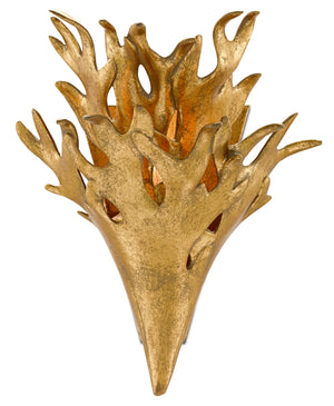 Currey and Company - 5000-0126 - One Light Wall Sconce - Marjorie Skouras - Gold Leaf