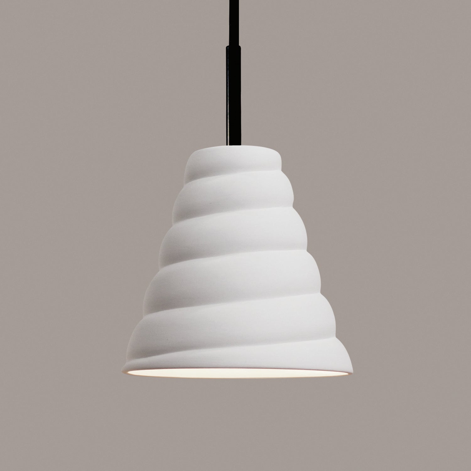 A-19 - MP12-BCC - One Light Mini Pendant - Studio - Bisque