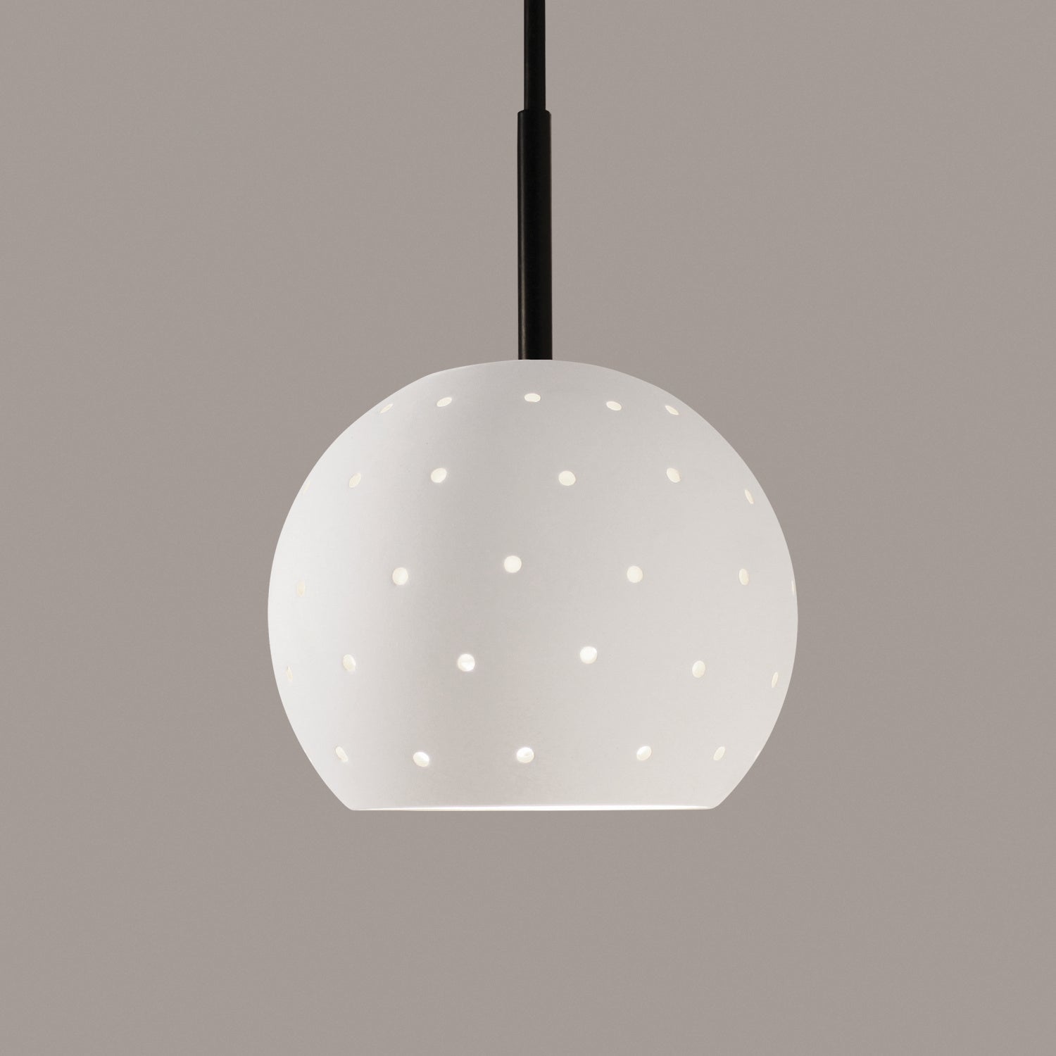 A-19 - MP17-BCC - One Light Mini Pendant - Studio - Bisque