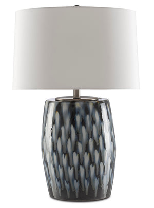 Currey and Company - 6000-0456 - One Light Table Lamp - Milner - Indigo/Cloud