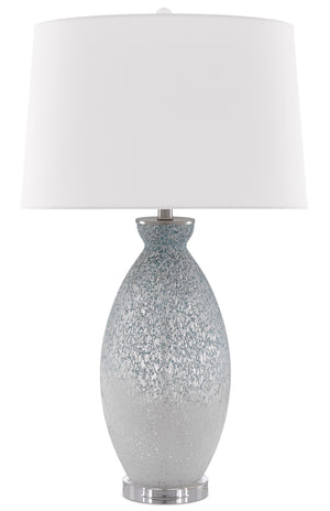 Currey and Company - 6000-0467 - One Light Table Lamp - Hatira - Pale Blue/White