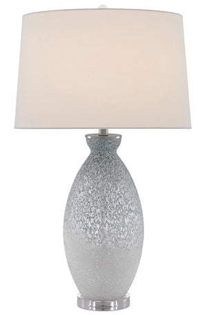 Currey and Company - 6000-0467 - One Light Table Lamp - Hatira - Pale Blue/White