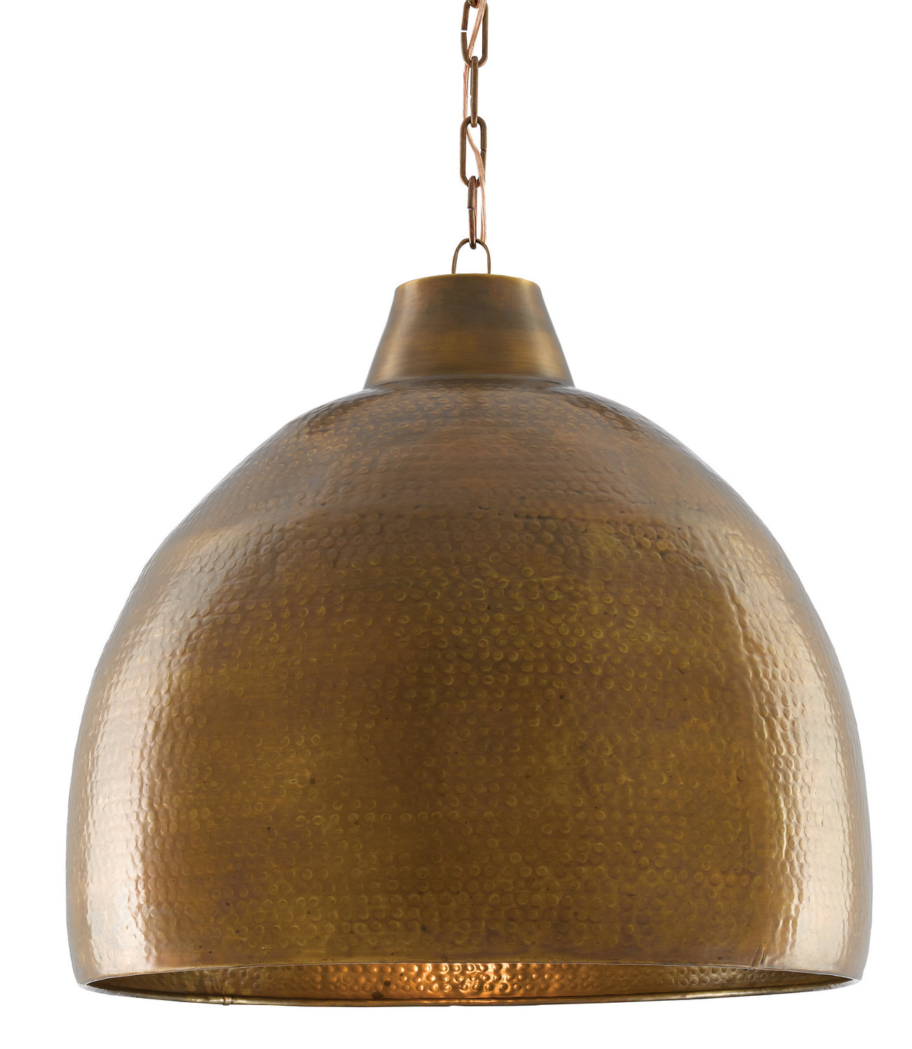 Currey and Company - 9000-0425 - One Light Pendant - Earthshine - Vintage Brass