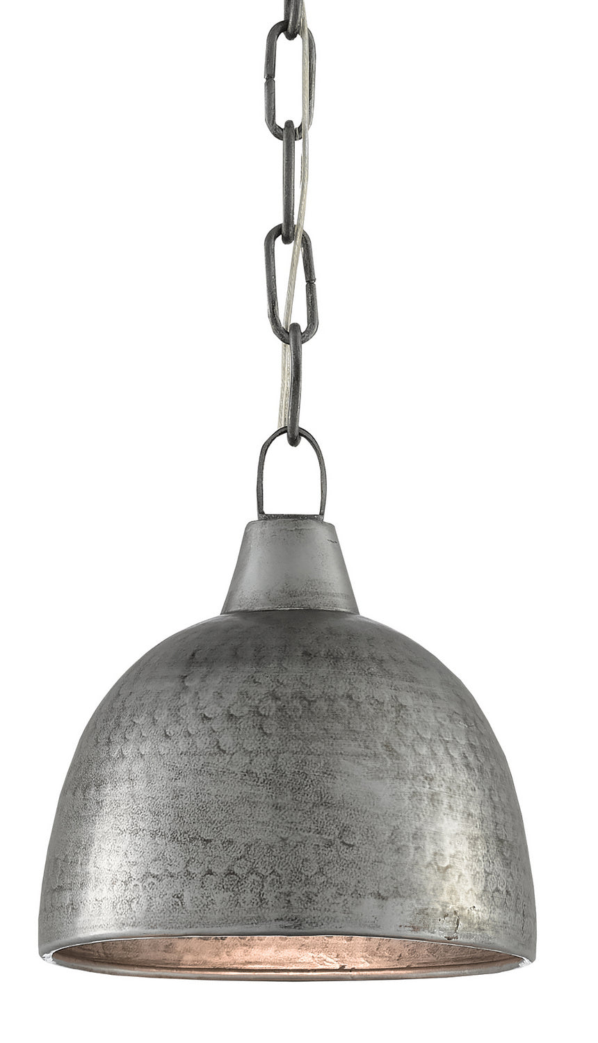 Currey and Company - 9000-0426 - One Light Pendant - Earthshine - Blackened Steel