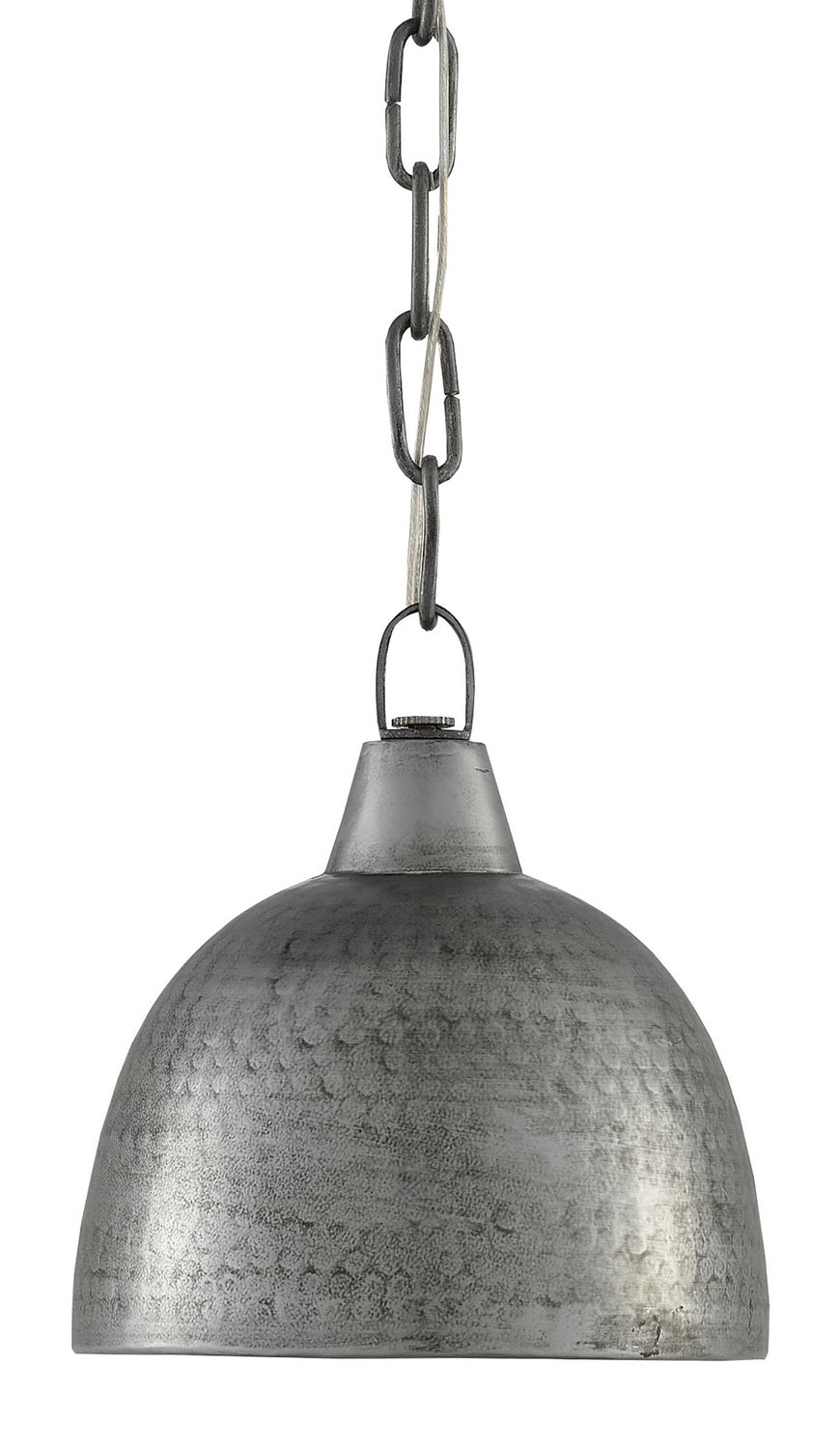 Currey and Company - 9000-0426 - One Light Pendant - Earthshine - Blackened Steel