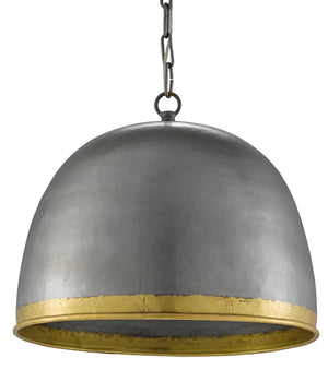 Currey and Company - 9000-0477 - One Light Pendant - Matute - Pewter/Polished Brass