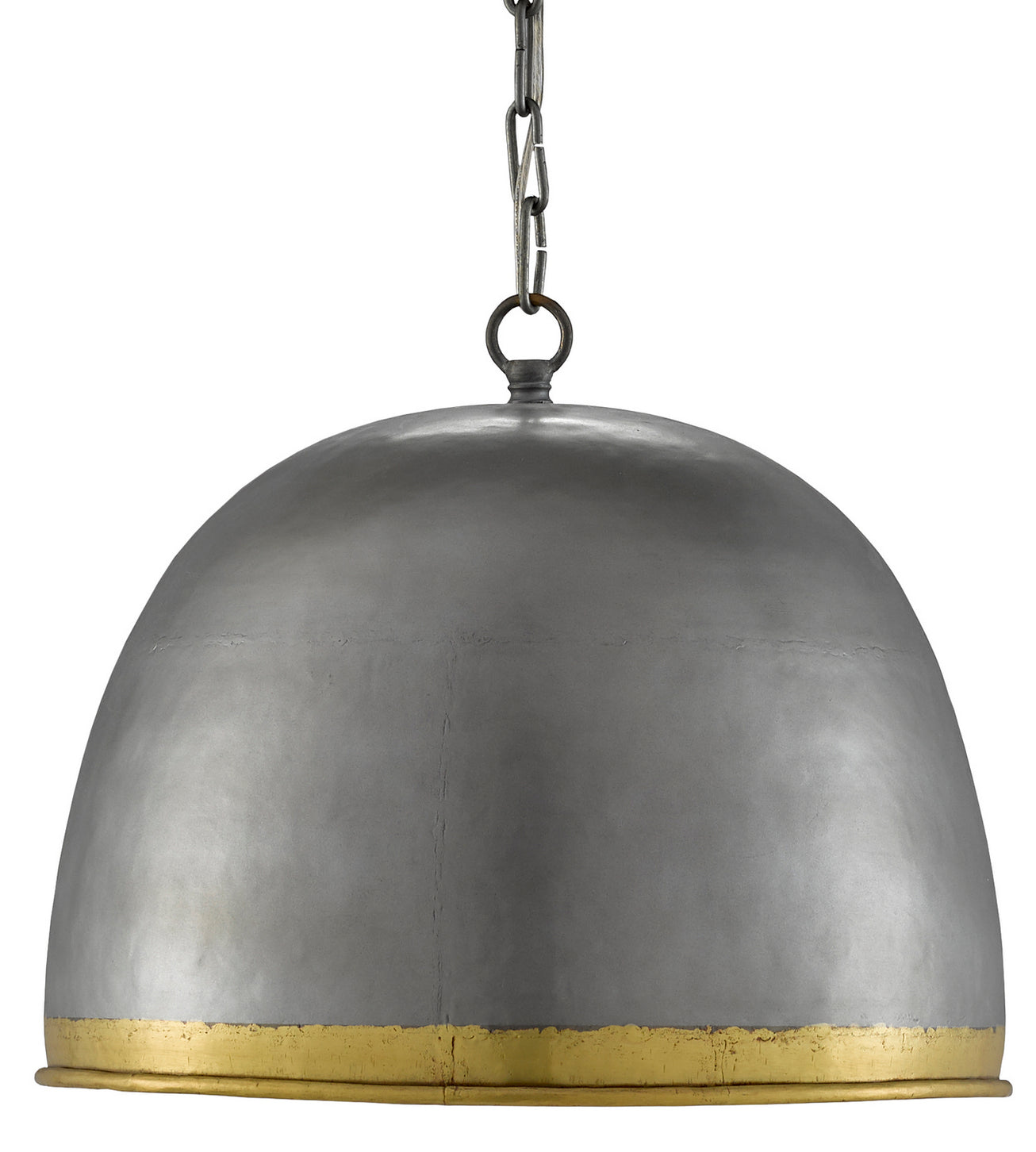 Currey and Company - 9000-0477 - One Light Pendant - Matute - Pewter/Polished Brass