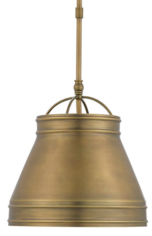 Currey and Company - 9000-0488 - One Light Pendant - Lumley - Antique Brass