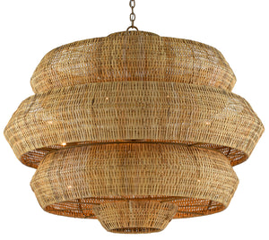 Currey and Company - 9000-0496 - 18 Light Chandelier - Antibes - Natural/Khaki